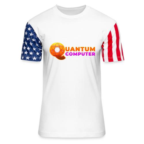 Quantum computer: Quantum Logic Unleashed - Unisex Stars & Stripes T-Shirt
