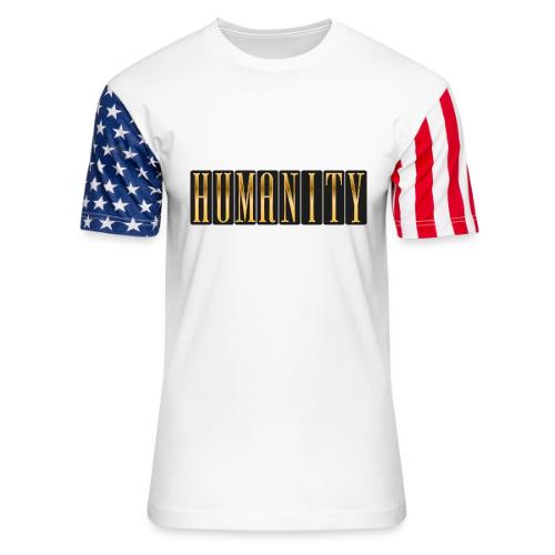 Golden Humanity Statement - Unisex Stars & Stripes T-Shirt
