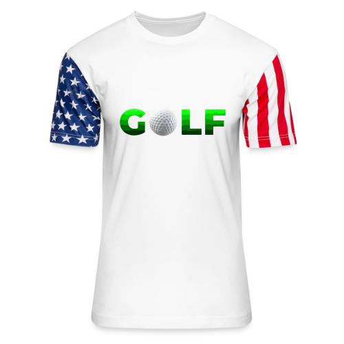Golf Precision Wordmark - Unisex Stars & Stripes T-Shirt
