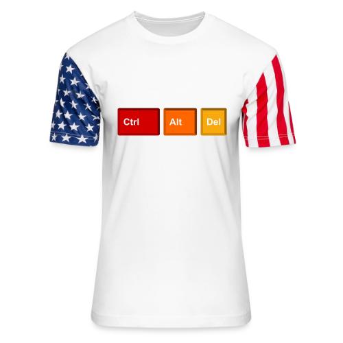 CTRL + ALT + DEL - Unisex Stars & Stripes T-Shirt