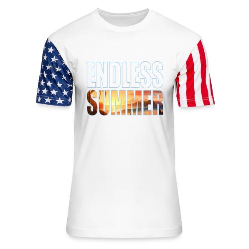 Golden Summer Vibes - Unisex Stars & Stripes T-Shirt