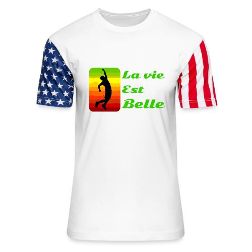 La vie est belle - Unisex Stars & Stripes T-Shirt