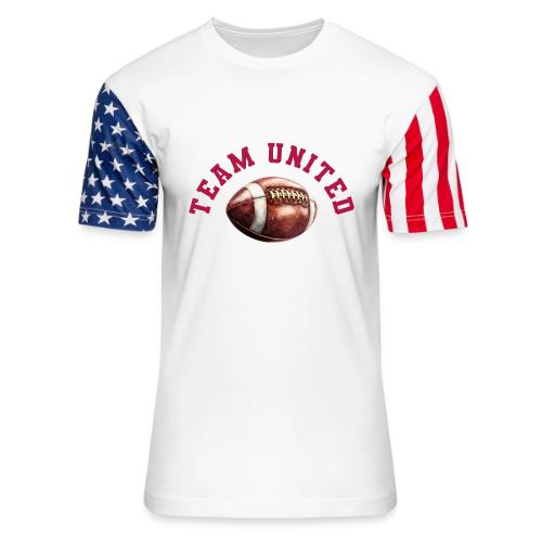 Team United American Football Design - Unisex Stars & Stripes T-Shirt