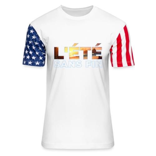 Golden Summer Atmosphere - Unisex Stars & Stripes T-Shirt