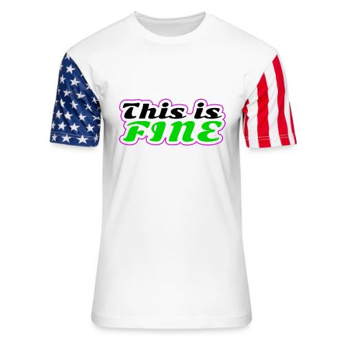 This Is Fine Balance - Unisex Stars & Stripes T-Shirt