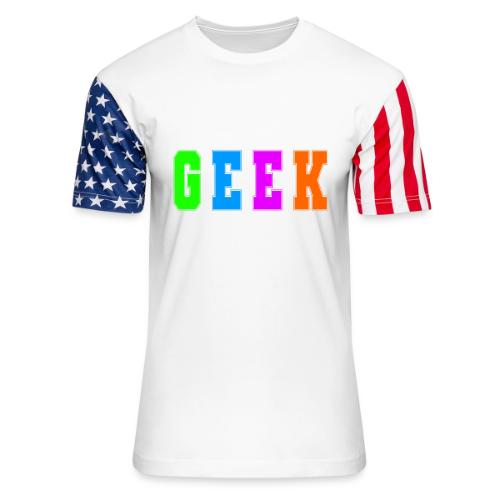Certified Geek Mode - Unisex Stars & Stripes T-Shirt