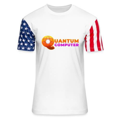 Quantum computer: Quantum Logic Unleashed - Unisex Stars & Stripes T-Shirt