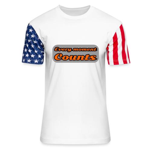 Every moment counts - Unisex Stars & Stripes T-Shirt