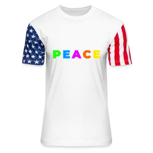 Peace in Every Color - Unisex Stars & Stripes T-Shirt
