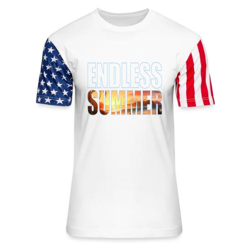 Golden Summer Vibes - Unisex Stars & Stripes T-Shirt