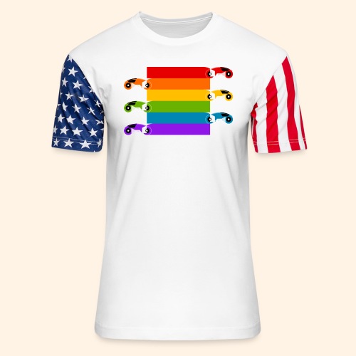 Pride on the Game Grid - Unisex Stars & Stripes T-Shirt