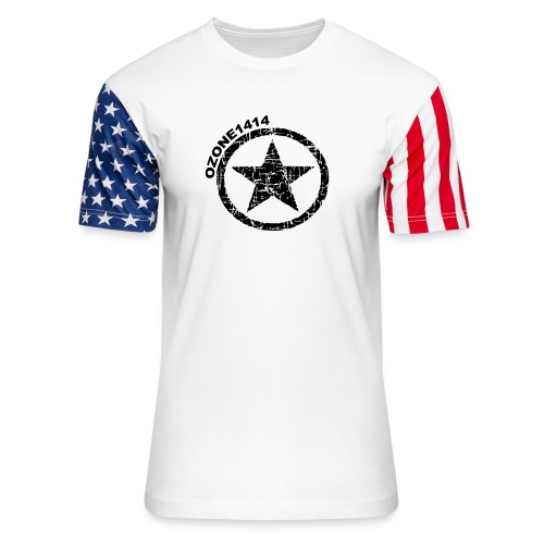 ozonestarblack - Unisex Stars & Stripes T-Shirt
