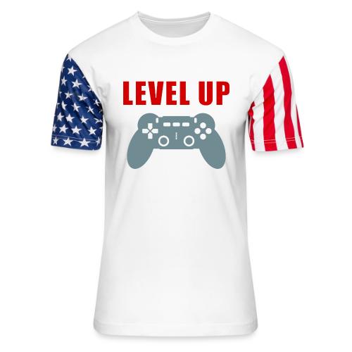 Level Up Gamer Controller Apparel - Unisex Stars & Stripes T-Shirt