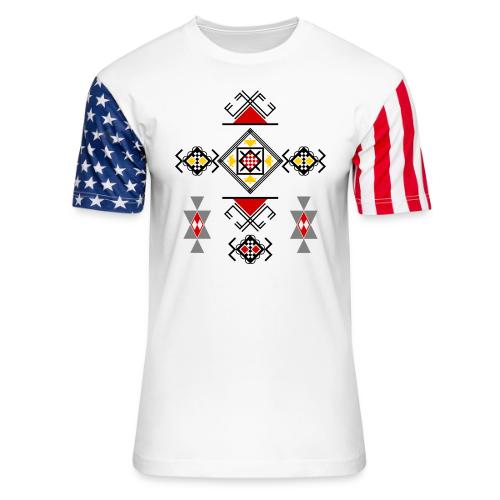 Amazigh Symbols - Unisex Stars & Stripes T-Shirt