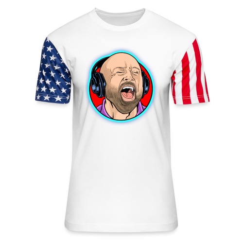 Vince - Laughing Icon - Unisex Stars & Stripes T-Shirt