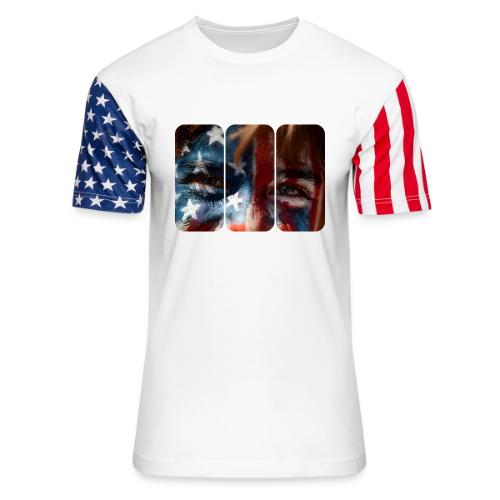 USA: Stars in Their Eyes - Unisex Stars & Stripes T-Shirt
