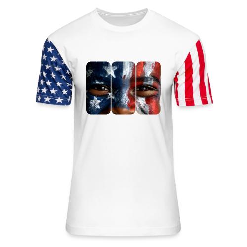 USA: Three Panels of Pride - Unisex Stars & Stripes T-Shirt