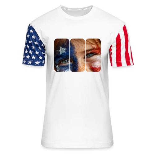 USA: Patriot Gaze - Unisex Stars & Stripes T-Shirt