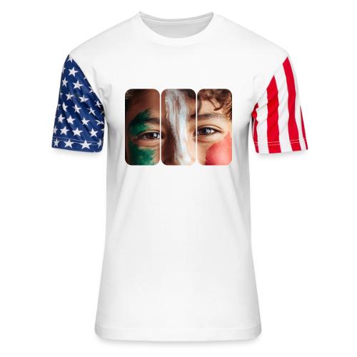 Mexico: Three Stripes of Pride - Unisex Stars & Stripes T-Shirt