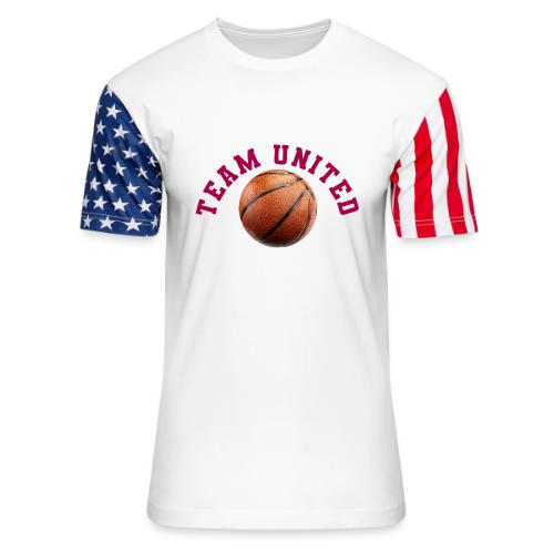 Team United Basketball Unity Design - Unisex Stars & Stripes T-Shirt