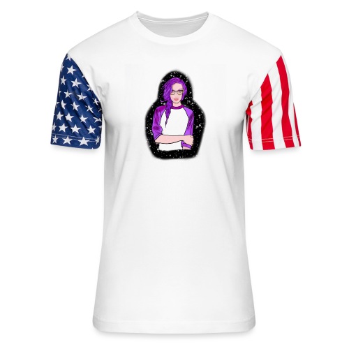 Galaxy girl - Unisex Stars & Stripes T-Shirt