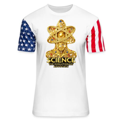Science the Evolutionary Advocate - Unisex Stars & Stripes T-Shirt
