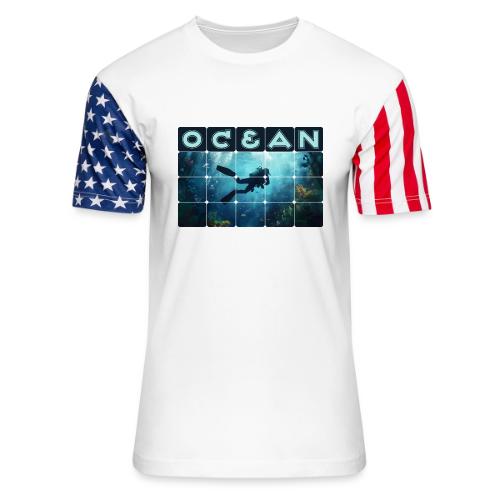 Ocean: Beneath the Blue - Unisex Stars & Stripes T-Shirt