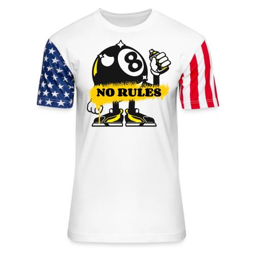 No Rules 8 Ball - Unisex Stars & Stripes T-Shirt
