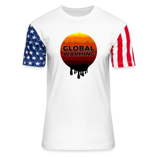 Global warming - Unisex Stars & Stripes T-Shirt