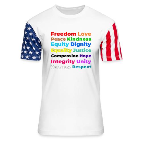 Words of Light - Unisex Stars & Stripes T-Shirt