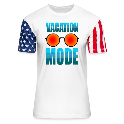 Vacation mode: Ocean Vibes On - Unisex Stars & Stripes T-Shirt