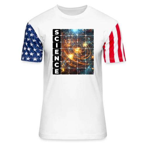Golden Core of Science - Unisex Stars & Stripes T-Shirt