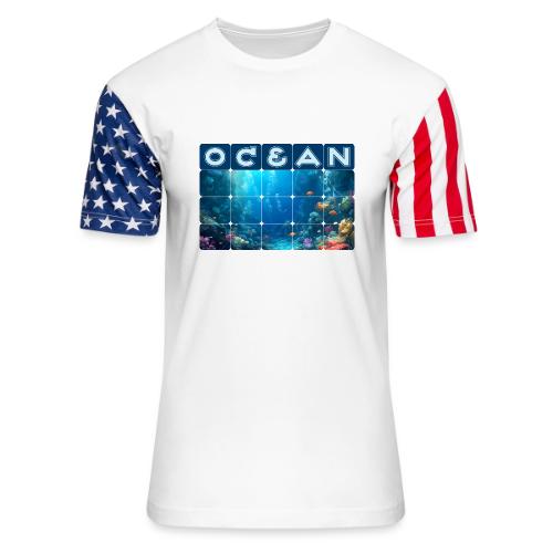 Ocean: Coral Carnival - Unisex Stars & Stripes T-Shirt