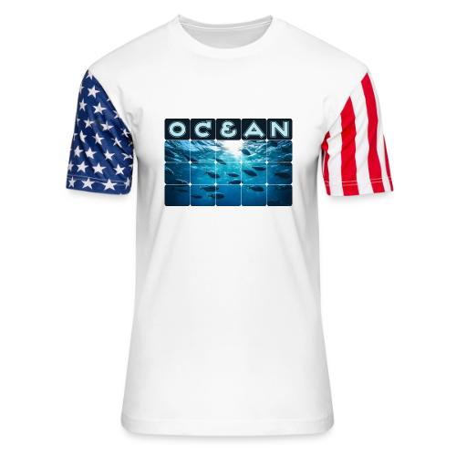 Ocean: Silver Tide - Unisex Stars & Stripes T-Shirt