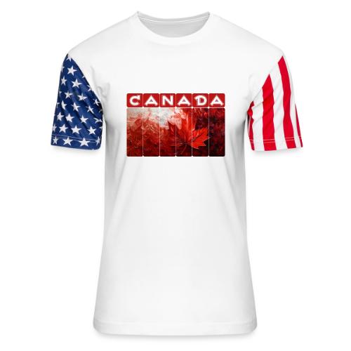 Canada Painted Pride - Unisex Stars & Stripes T-Shirt