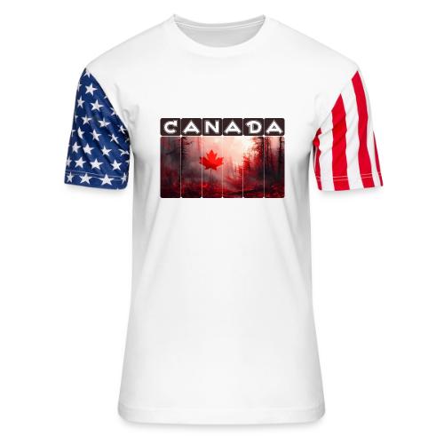 Canada Nature Vibes - Unisex Stars & Stripes T-Shirt
