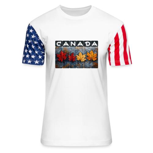 Colorful Canada Style - Unisex Stars & Stripes T-Shirt