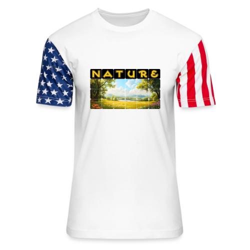 Nature: Summer Fields - Unisex Stars & Stripes T-Shirt