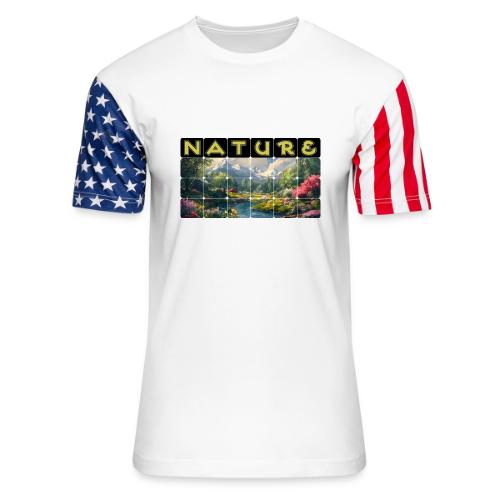 Nature: Spring Awakening - Unisex Stars & Stripes T-Shirt