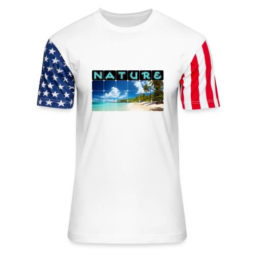 Nature: Island Bliss - Unisex Stars & Stripes T-Shirt