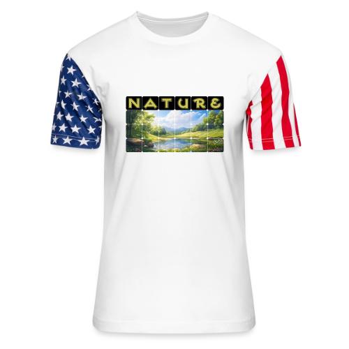 Nature: Springtime Serenity - Unisex Stars & Stripes T-Shirt
