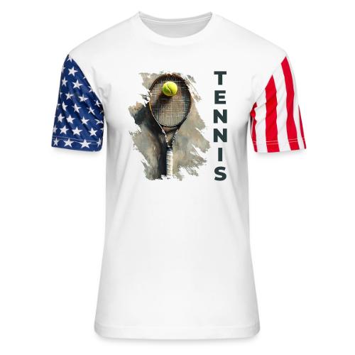 Tennis Power Play - Unisex Stars & Stripes T-Shirt