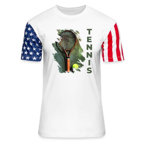 Tennis Precision Strike - Unisex Stars & Stripes T-Shirt