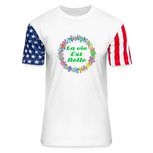 – Positive Attitude - Unisex Stars & Stripes T-Shirt