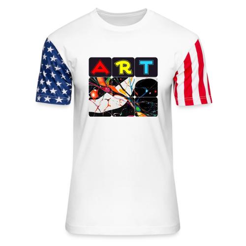 Art in Motion: Color Unleashed - Unisex Stars & Stripes T-Shirt