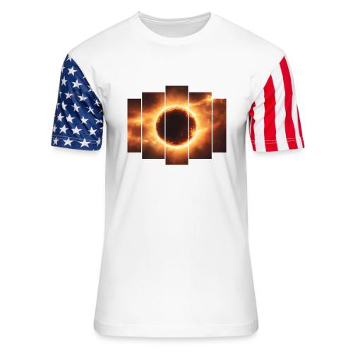Eclipse Beyond Worlds - Unisex Stars & Stripes T-Shirt