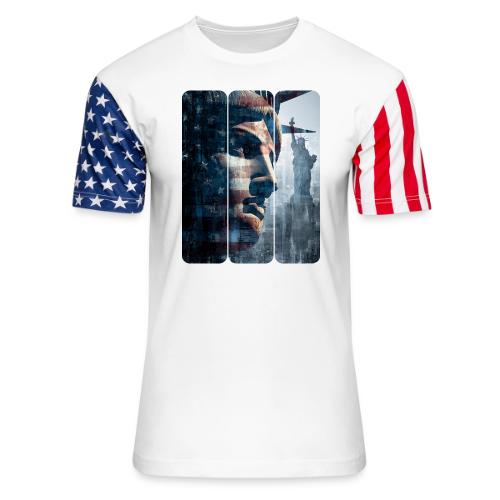 USA: Liberty in Three Visions - Unisex Stars & Stripes T-Shirt
