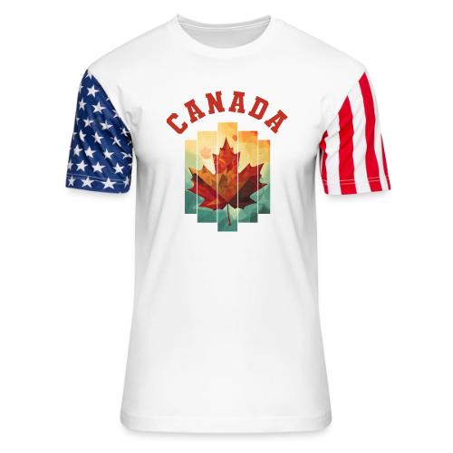 Canada’s Artistic Emblem - Unisex Stars & Stripes T-Shirt