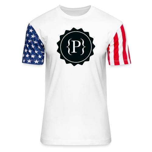 Main Logo Black - Unisex Stars & Stripes T-Shirt