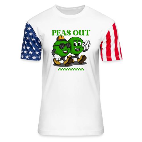 PEAS OUT! - Unisex Stars & Stripes T-Shirt